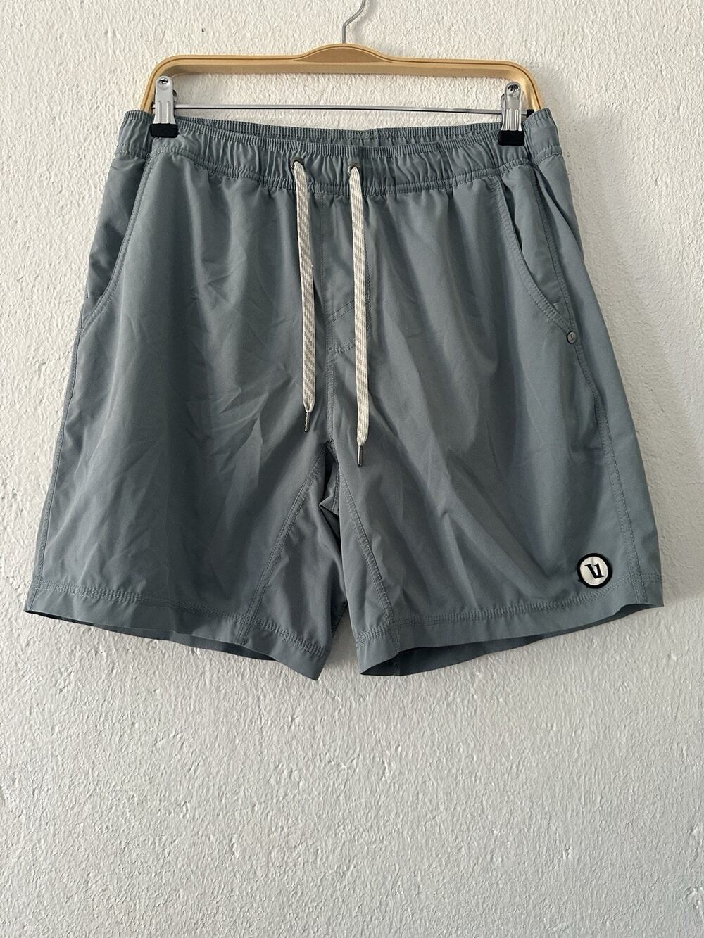 Vuori Kore Lined Shorts Blue Athletic Training Running Performance Men's Lg